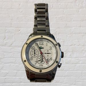 Lacoste Stainless Steel Watch with 6 authentic diamonds
